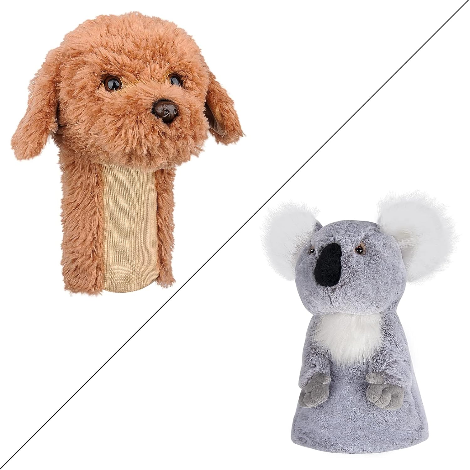 Labradoodle/Golden Doodle Dog + Koala Golf Club Head Covers