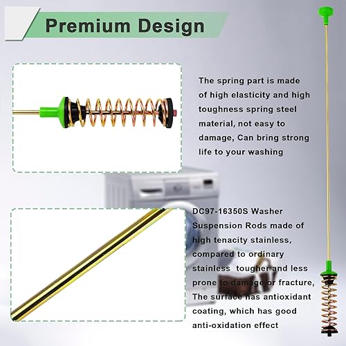 Miniatura 3 de DC97-16350S DC97-16350U DC97-16350T DC97-16350E Varillas de suspensión (26.4 pulgadas) reemplazan a las varillas DC97-16350D, aptas para Samsung