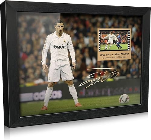ORIMAMI PĂłster de Ronaldo firmado con marco de escritorio de 8 x 6 pulgadas, con pelĂcula de 0.039 x 1.378 in, regalos para fanáticos de CR7 ORIMAMI PĂłster de Ronaldo firmado con marco de escritorio de 8 x 6 pulgadas, con pelĂcula de 0.039 x 1.378 in, regalos para fanáticos de CR7