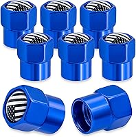 Vista 9 de 4 piezas de tapas de válvula de rueda con estilo de pico coloridas, válvula de rueda de aleación de aluminio, cubiertas universales de válvula