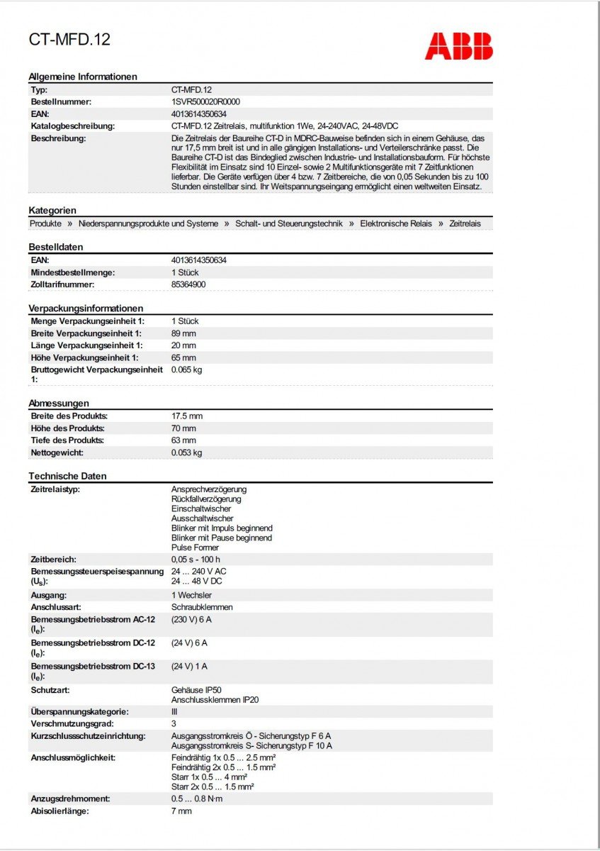 abb-entrelec e234ct-mfd – Minuteur