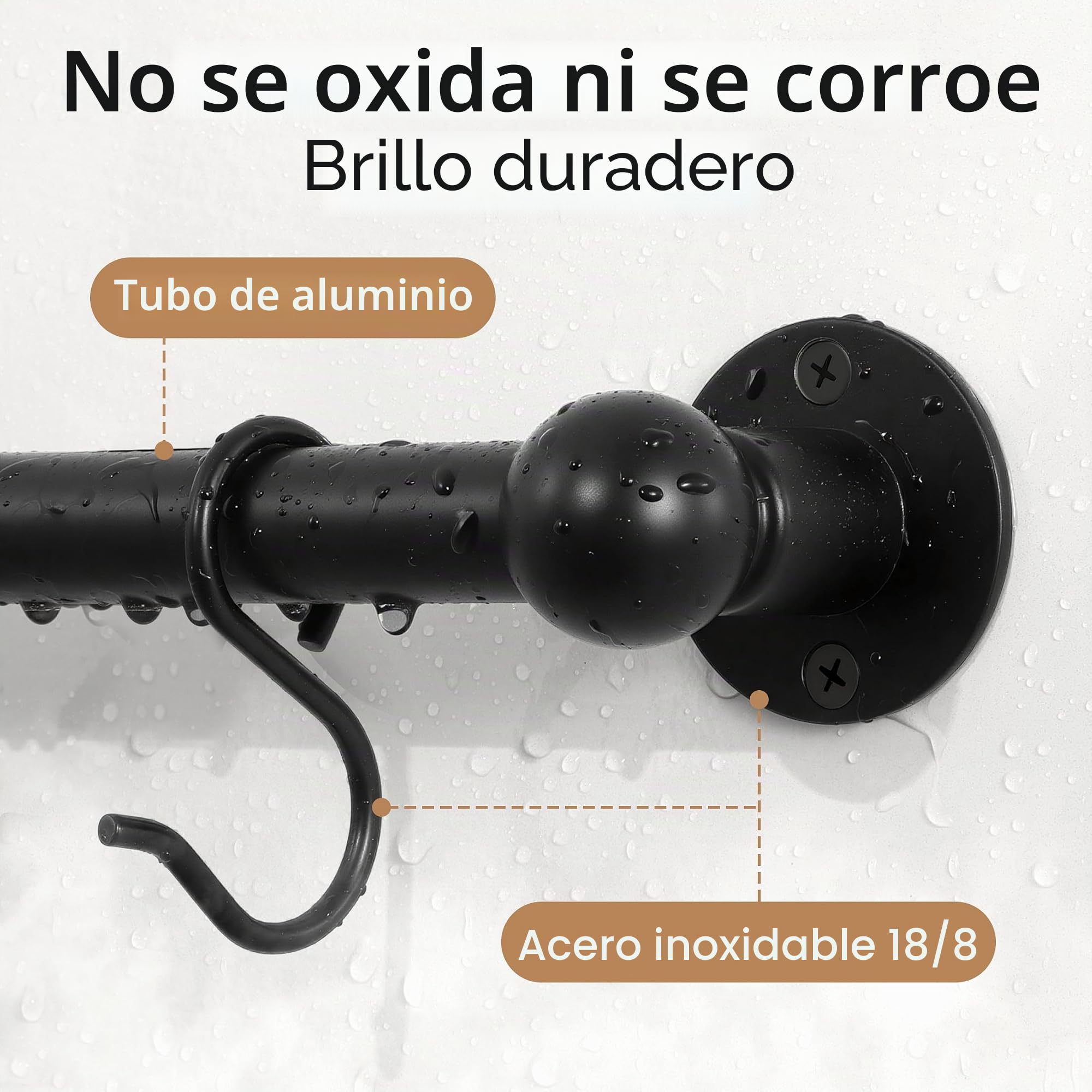 KES Estante para ollas de alta capacidad de 130 libras montado en la pared con 3 tubos gruesos, ganchos para ollas de 32 pulgadas para cocina con 10 ganchos, tornillo de acero inoxidable 18/8 y