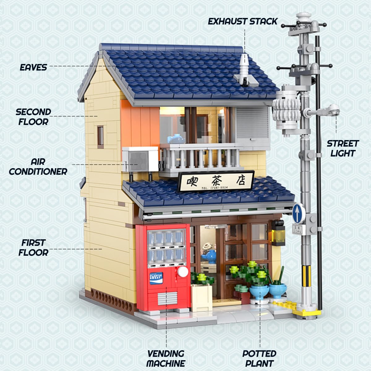 力道山 3体セット モグラハウス製 Amazon.co.jp: kowkis 日本茶室セット モジュラービル MOC ストリート