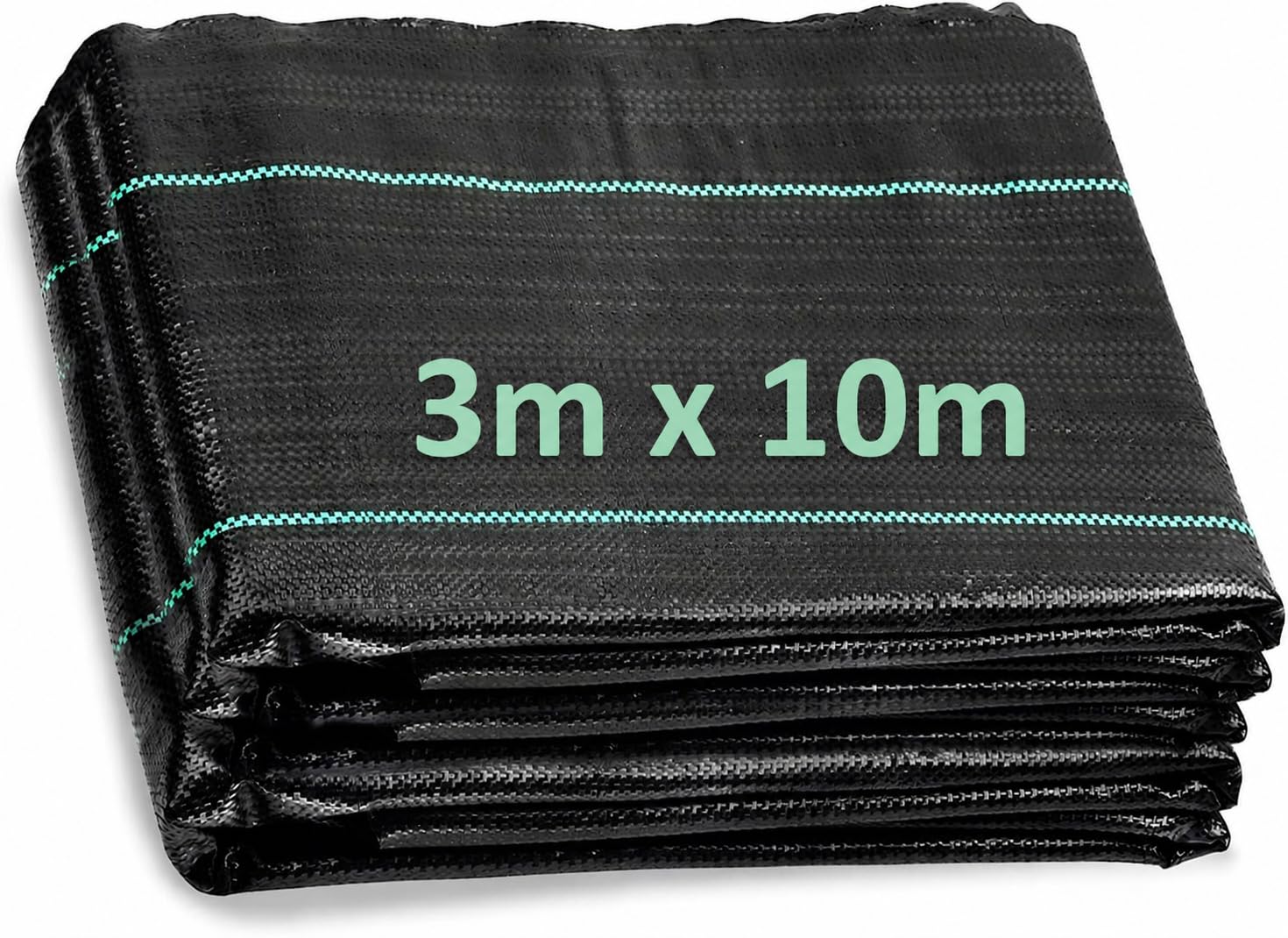 ANSIO Heavy Duty Weed Membrane 3m x 10m – Garden Weed Control Fabric, UV Stabilised Ground Cover, Breathable Landscape Fabric for Patios, Flower Beds, Driveways & Landscaping