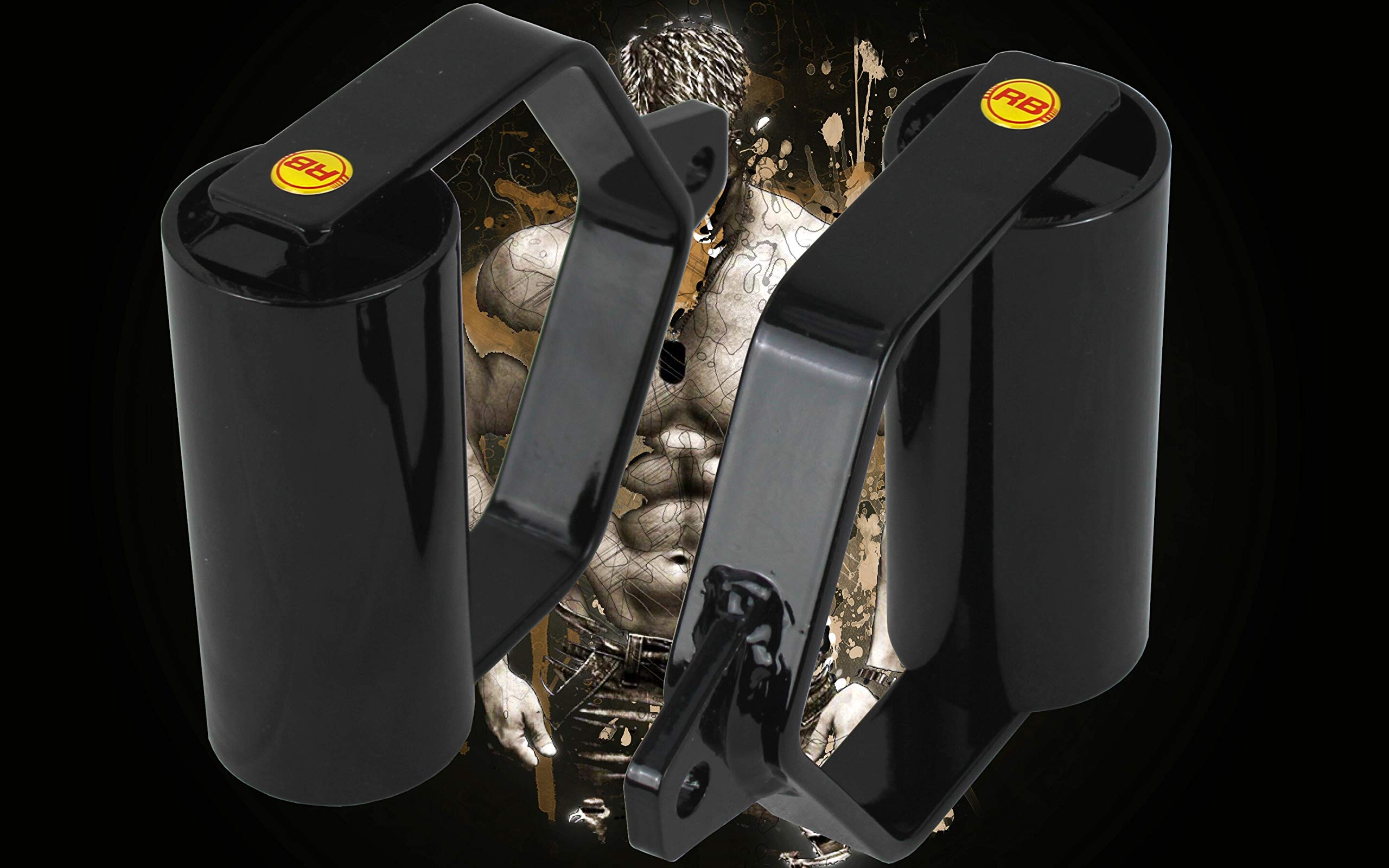 Rolling Handle, 60 mm DM, 100% Stahl, Schwarz lackiert, der Powertrainer