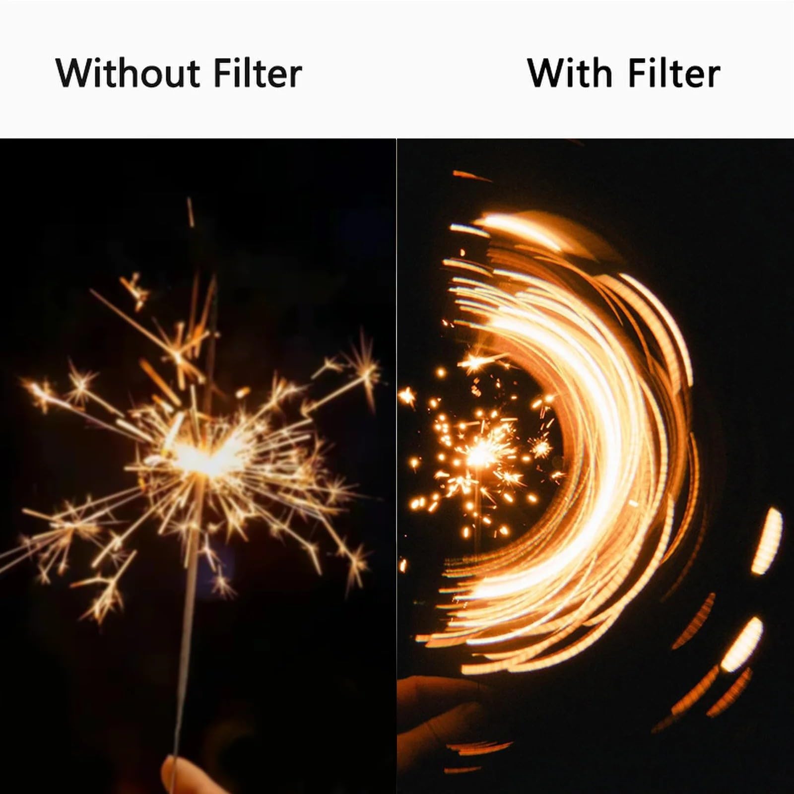 Filtr z efektem halo w kształcie półksiężyca o średnicy 77 mm/82 mm