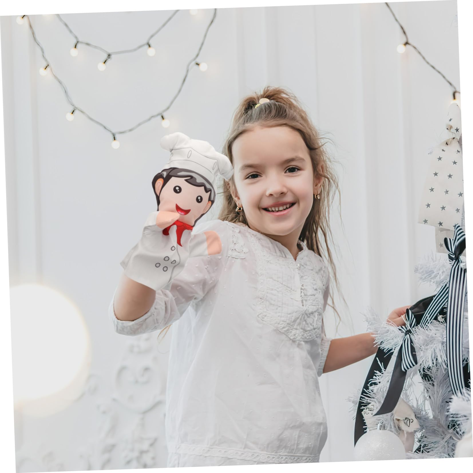 BESTonZON 5 Pz Fantoccio Giocattoli Per Bambini Burattini a Mano Per Pupazzo Di Pezza Pupazzo Di Figura Della Guanti Peluche Professione Cotone Pp Bambino