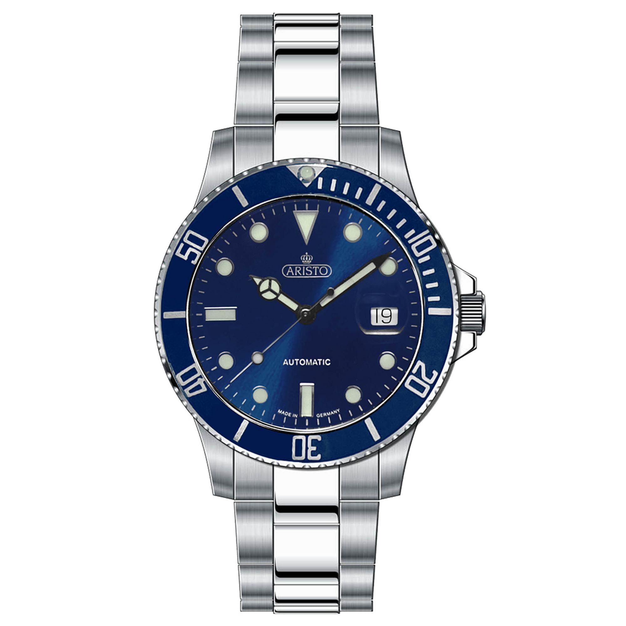Aristo Męski zegarek na rękę zegarek do nurkowania Aquaristo Automatic 4H98294 Diver