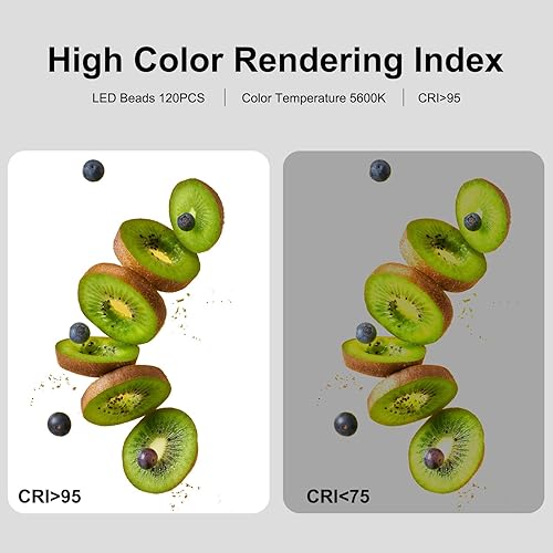 Miniatura 3 de Caja de luz portátil para fotografía, caja de luz de estudio fotográfico, kit de tienda de campaña profesional de 12 x 12 pulgadas con 120 luces LED