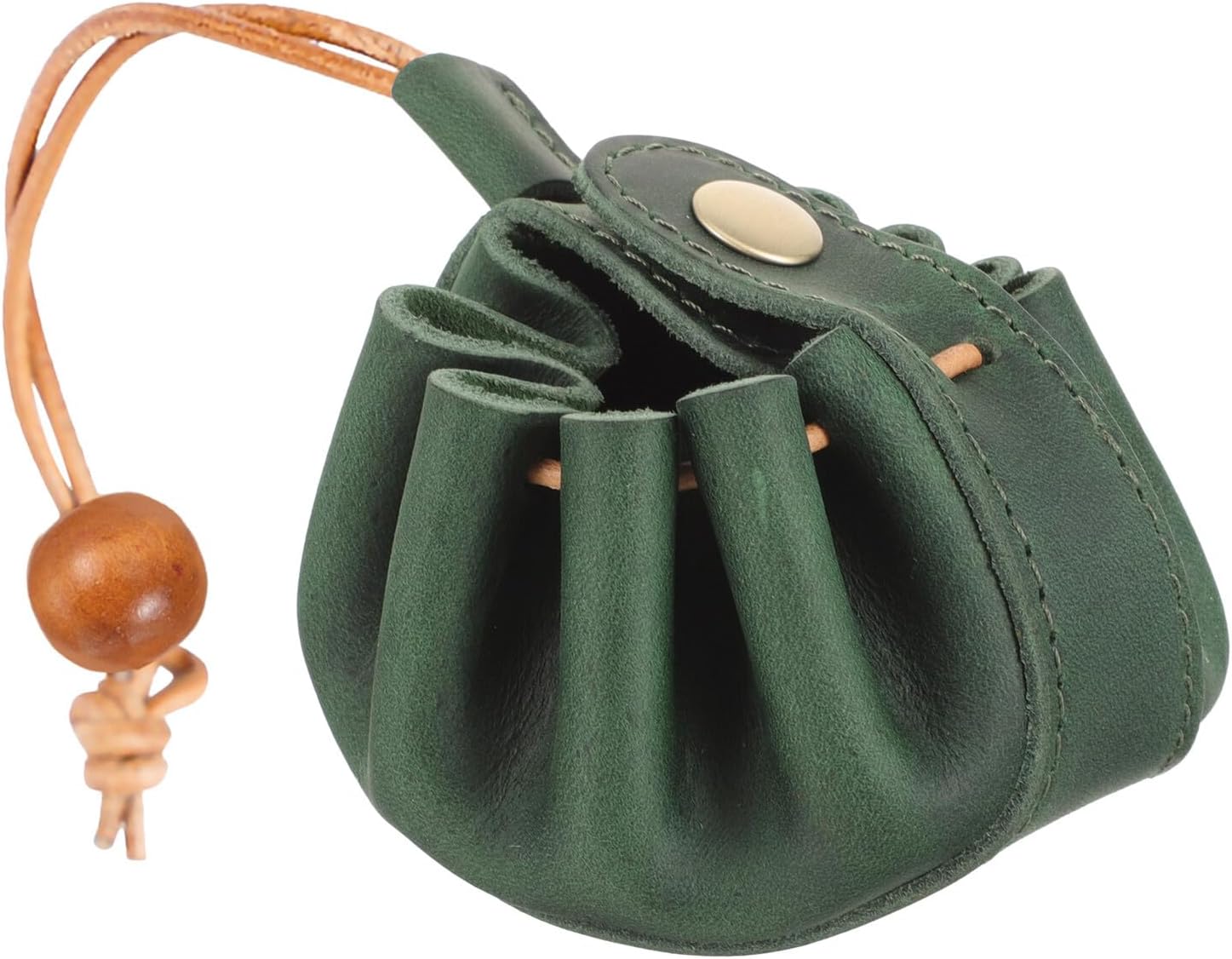 Portable Leather Dice Bag Drawstring Pouch Small Wear-resistant Game Dice Storage Holder for Rpg Players and Tabletop Gaming Accessories