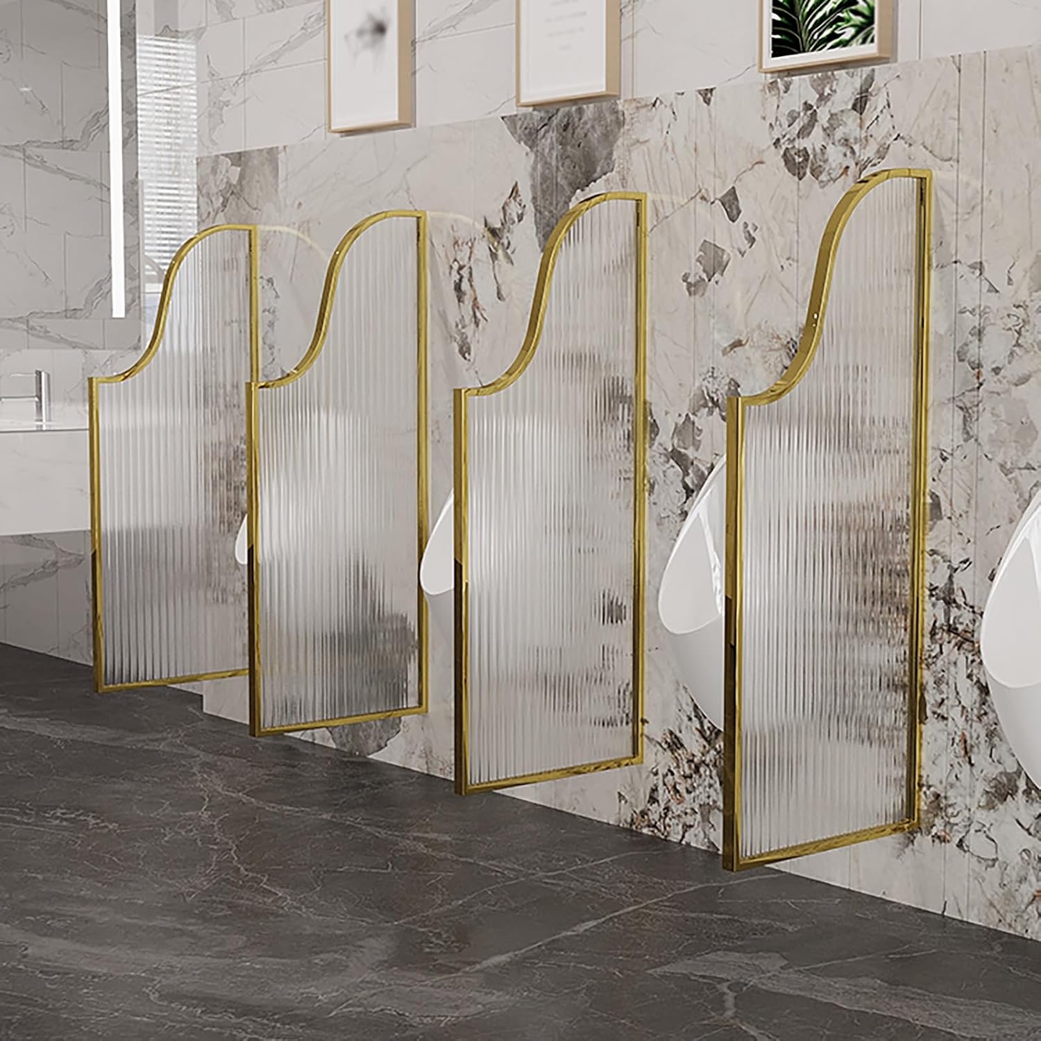 Wall-Mounted for Men's Urinals - Reliable Toilet Partition for Hotels, Schools, Shopping Malls, Restrooms -