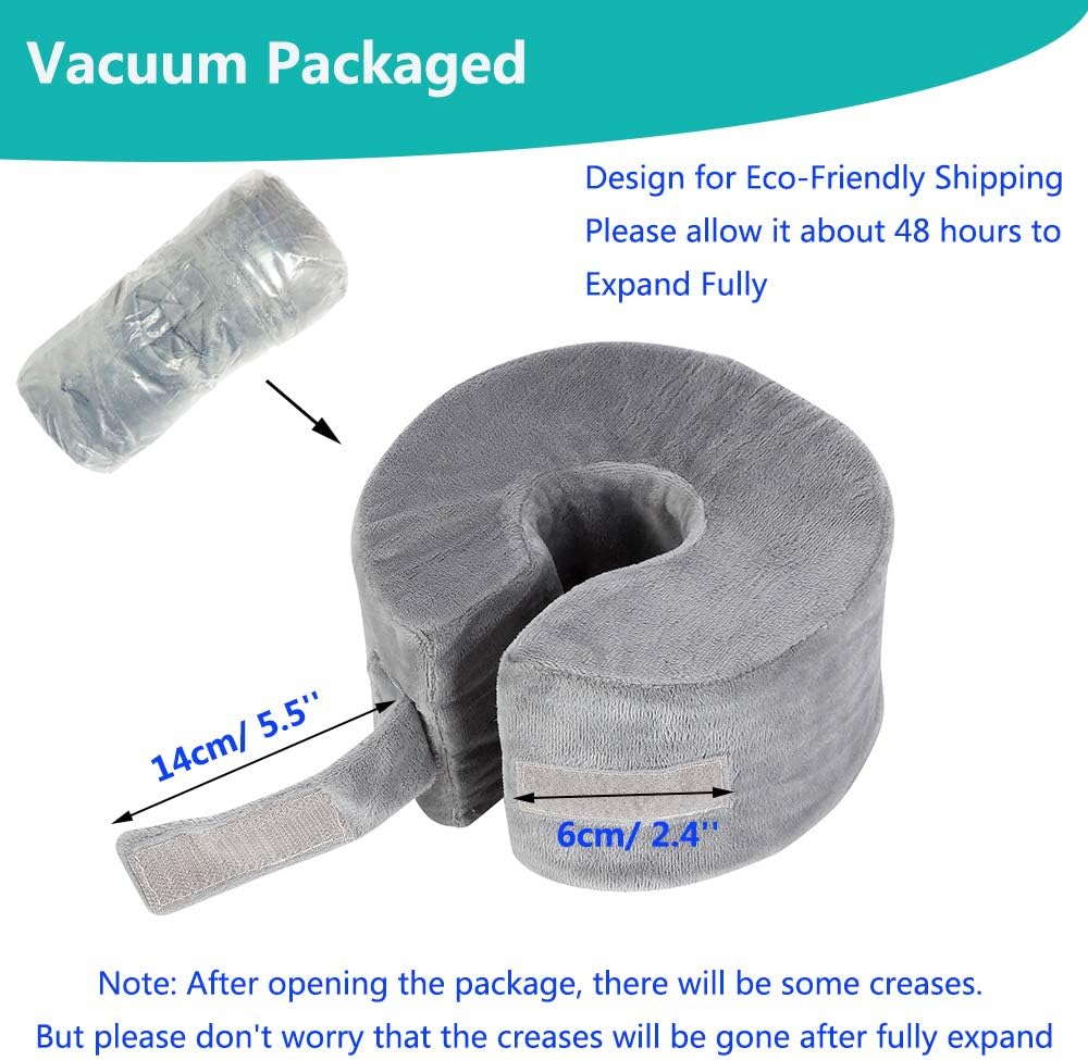 Foot Elevation Pillows Ankle Heel Elevator Wedge Foot Support Pillow Medical Ankle Cushion for Bed Sore Foot Pressure Ulcer Sleeping Feet Leg Rest Elevated Support Foam Surgery Recovery (1 PCS) : Health & Household