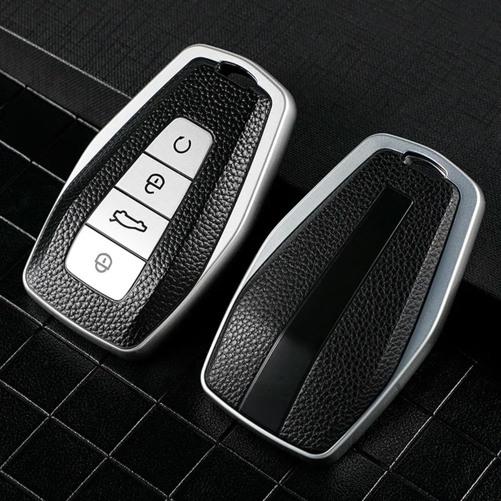 Leather TPU Car Key Cover Case For Geely Coolray X6 X7 EX7 Geometry C Emgrand Global Kulrey Hawk GX7 NL3 SUV GT GC9
