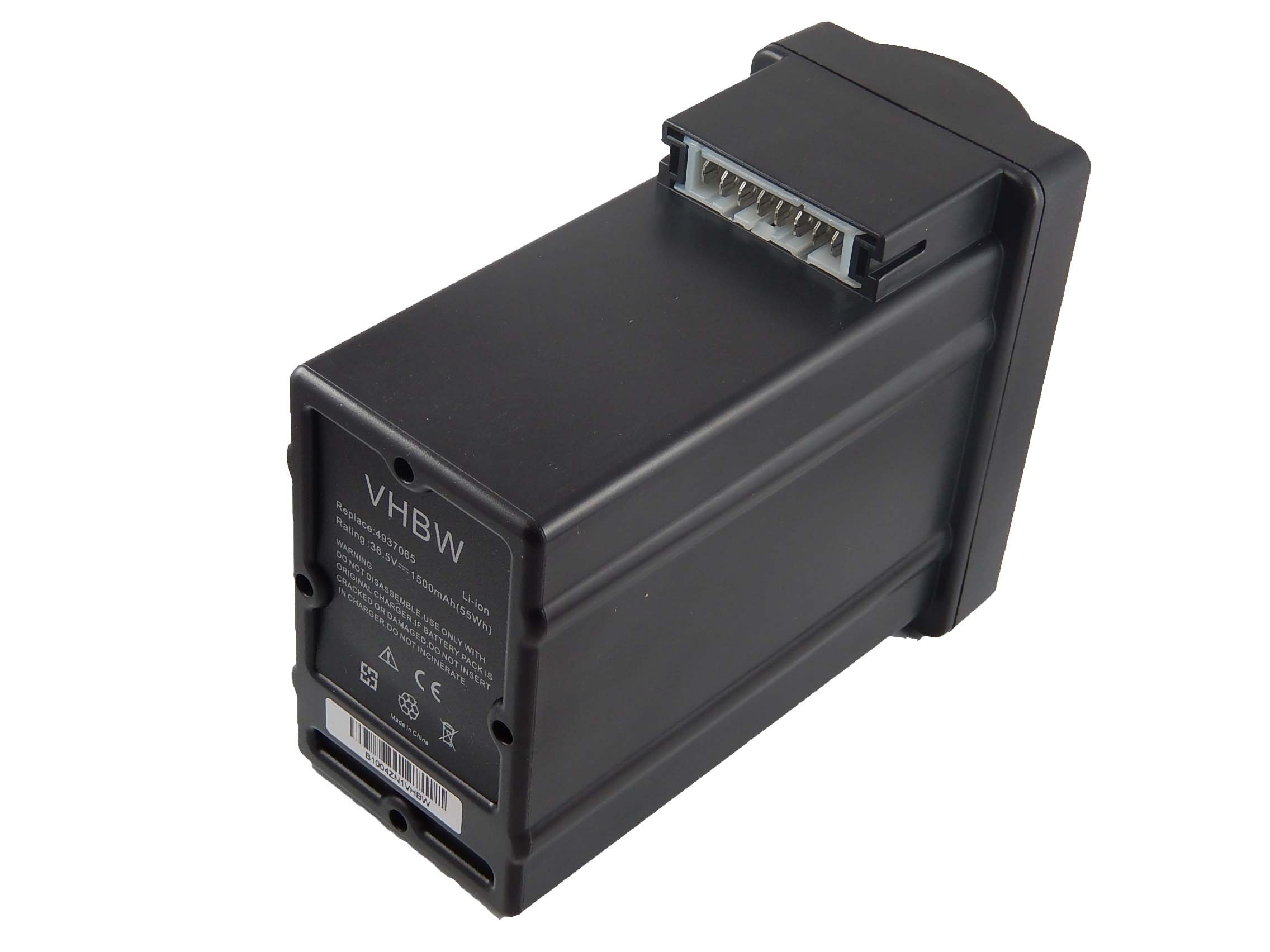 vhbw akumulator litowo-jonowy 1500 mAh (36 V) do narzędzi elektrycznych Wolf Garten 37 kosiarek, 40 kosiarek takich jak 4939090, Power Pack 1.