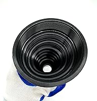 Vista 4 de Kit universal de arranque CV de eje pequeño, bota de polaina de junta de velocidad constante de silicona gruesa mejorada (negro)