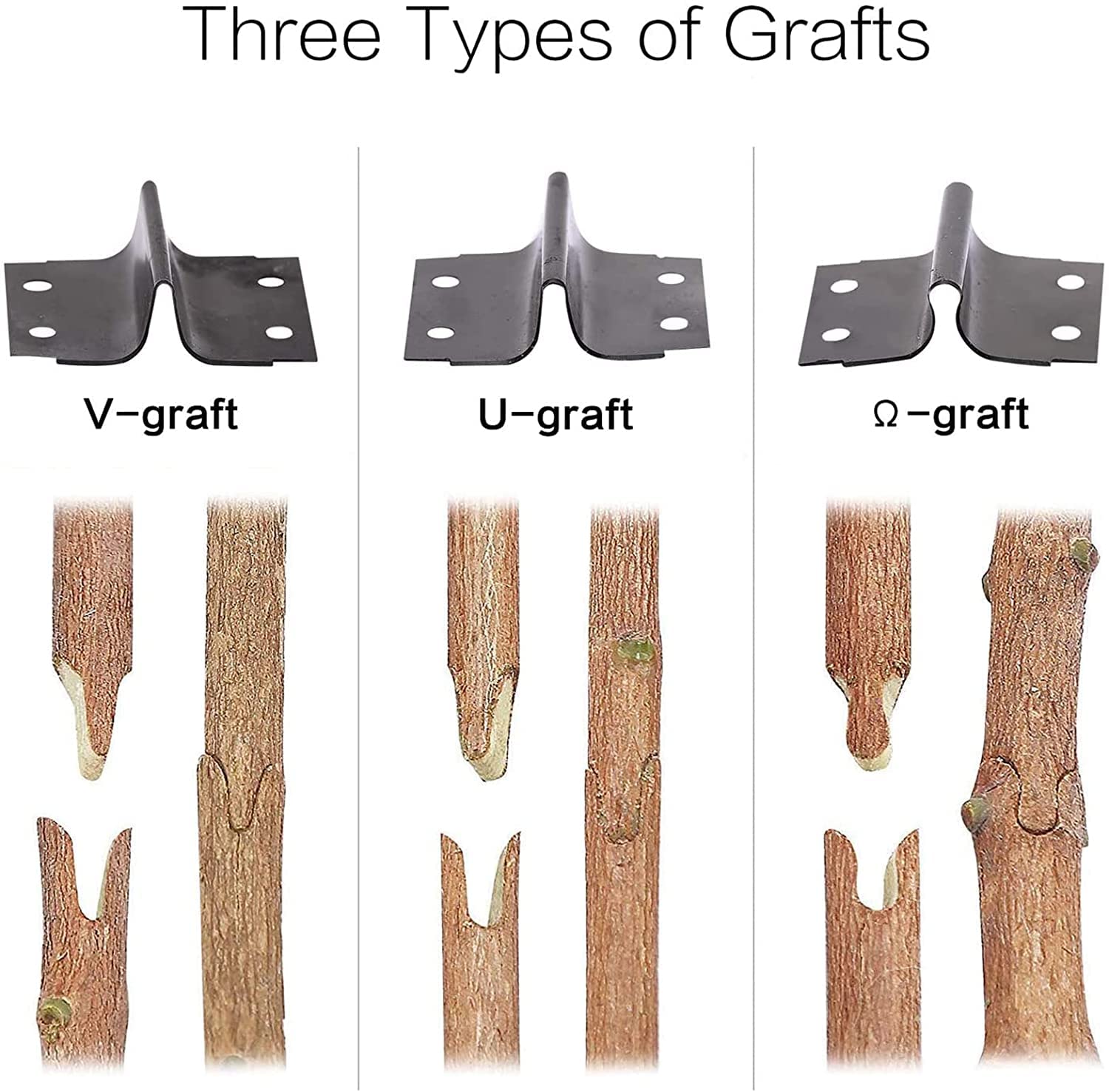 Kit per potatore per innesti, cesoie per potatura per piante da frutto da giardino professionali Set di utensili da taglio per innesti inclusi 3 lame di ricambio Nastro per innesti Forbice per in