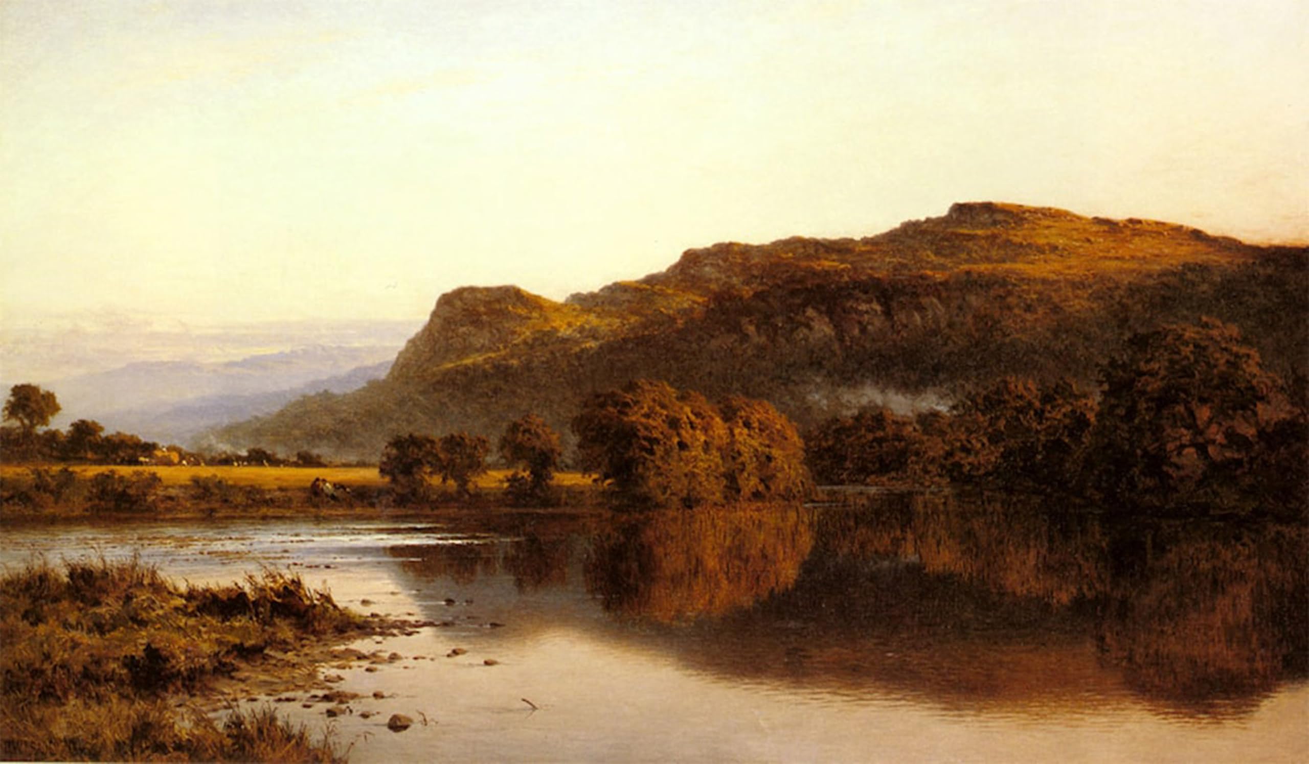 Cuadro en lienzo de Benjamin Williams Leader para decoracion de salones 60x90cm 5