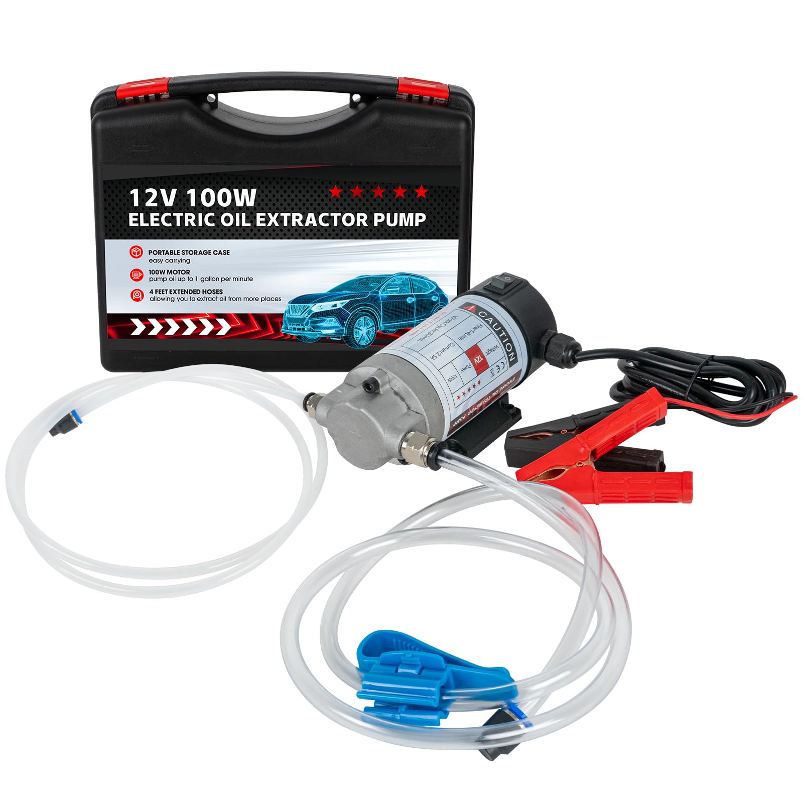 Pompa Aspirazione Olio YaoFaFa 12V 100W - Per Cambio Olio Motore A Basso Rumore - Foto 5