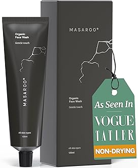 – Organic Face Wash: Hydrating Foaming Cleanser - Aloe Vera Cleanser With Vitamin C, E - Gentle Face Wash For Sensitive Skin & All Skins - Anti Aging Daily Facial Wash - 125g