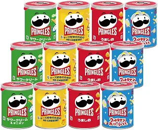 ケロッグ プリングルズ S缶 4種*3本アソートセット (うましお・サワークリームオニオン・Hi! CHEESE!・ウルトラマン★ガーリックバター) ※時期によりセット内容に変更あり
