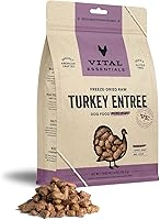 Vista 1 de Vital Essentials Alimento crudo liofilizado para perros, mini platos de pavo entrante, 14 onzas