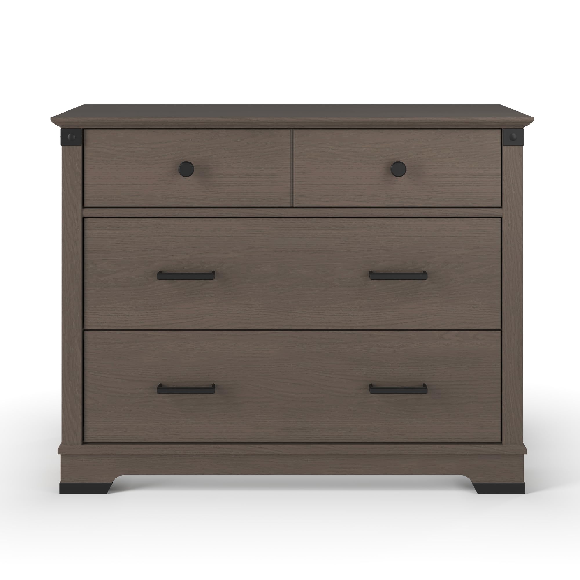 Child Craft Redmond 3 Drawer Dresser for Nursery or Bedroom, Plenty of Storage, Anti-Tip Kit Included to Prevent Tipping, Non-Toxic, Baby Safe Finish (Dapper Gray)