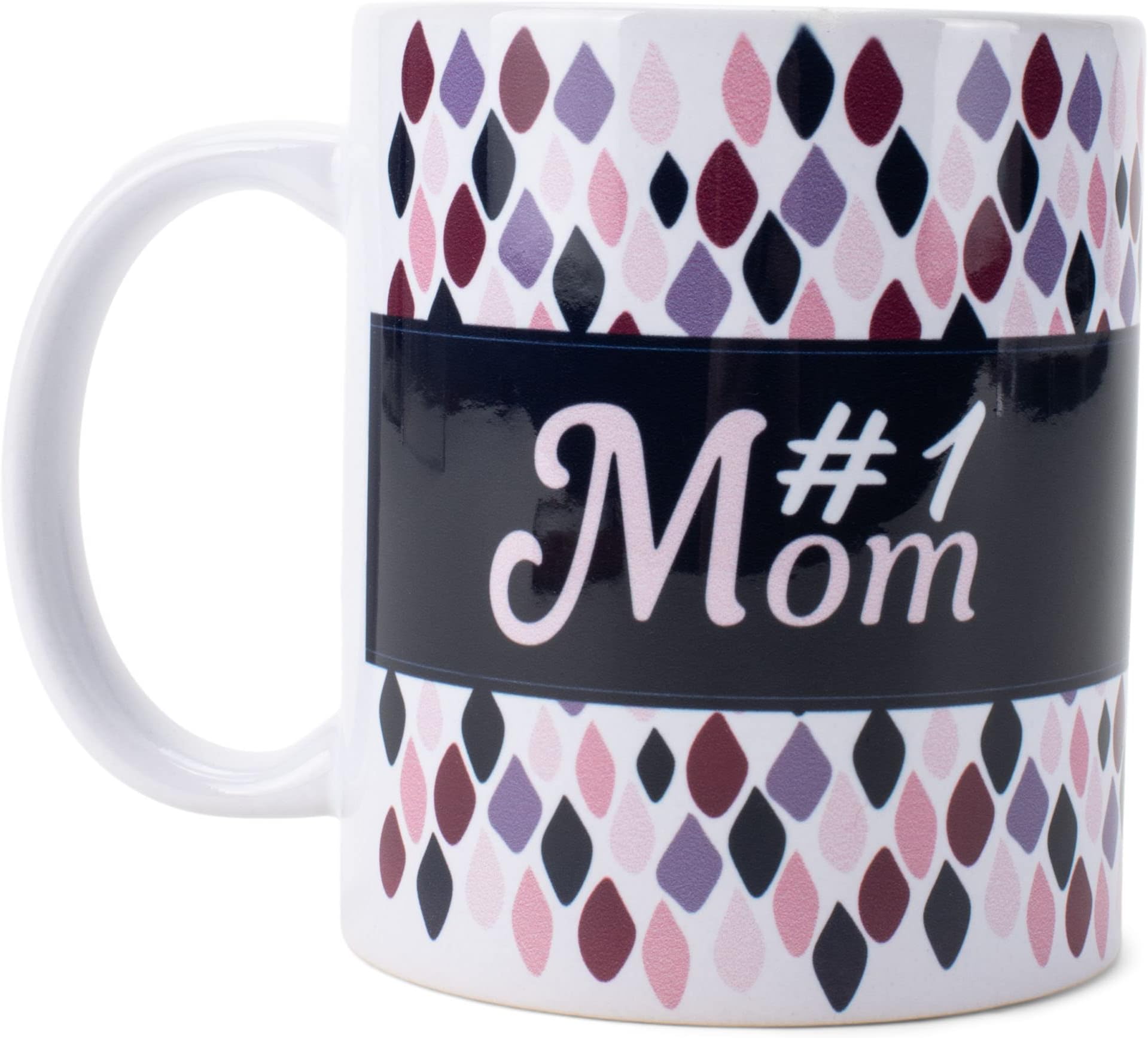 Elanze Designs #1 Mom Multicolor 11 Ounce Stoneware Coffee Mug