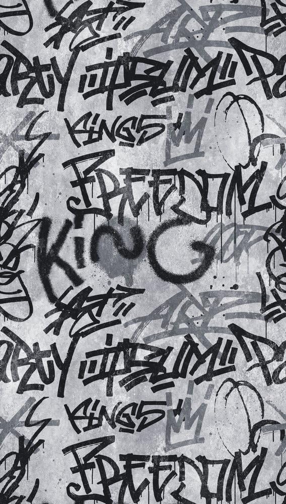 Livingwalls Graffiti 382511 - Carta da parati moderna in tessuto non tessuto, 1,59 x 2,80 m, made in Germany