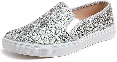FEVERSOLE Women's Fashion Slip-On Sneaker Casual Flat Loafers
