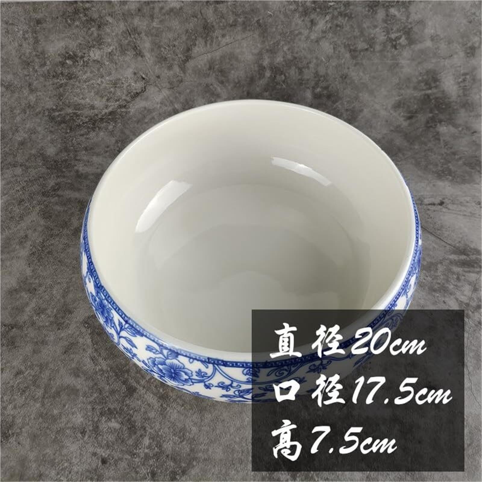 Plantadores de porcelana de jarrón azul y blanco, grandes dibujados