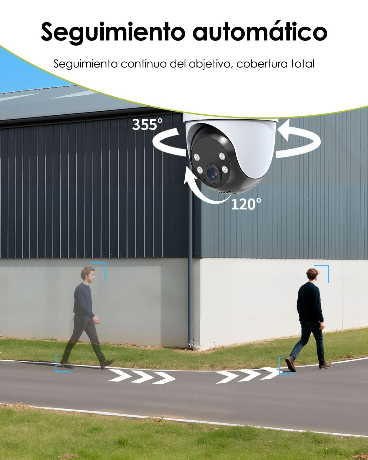ieGeek 24/7 Grabación,Cámara Solar 4G AOV sin WiFi,Cámara Vigilancia SIM Exterior sin Cables,Seguimiento Automático,Detección Persona/Coche 30m,Visión Nocturna 20m,eSIM Integrado,10000mAh,360° PTZ