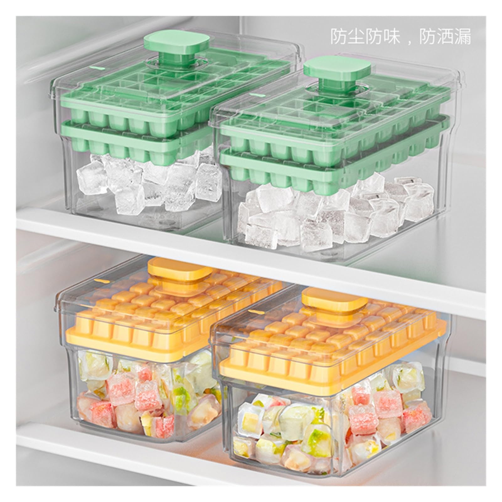Molde for dar forma a cubitos de hielo de calidad alimentaria(A,Double layer 68grid)