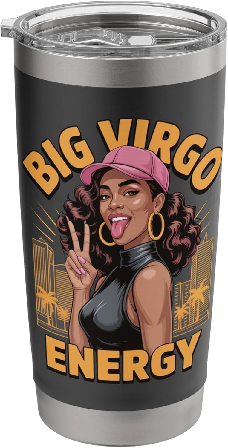 Big Virgo Energy Stainless Steel Insulated Tumbler