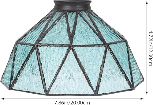 Miniatura 2 de BESTOYARD Lámpara de cristal de reemplazo de pantalla de vidrieras lámpara de pared lámpara de lámpara de decoración retro bombillas de luz de noche