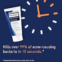 Vista 4 de PanOxyl Foaming 10% Foaming Benzoyl Peroxide Acne Wash and Oil Control Moisturizer Bundle