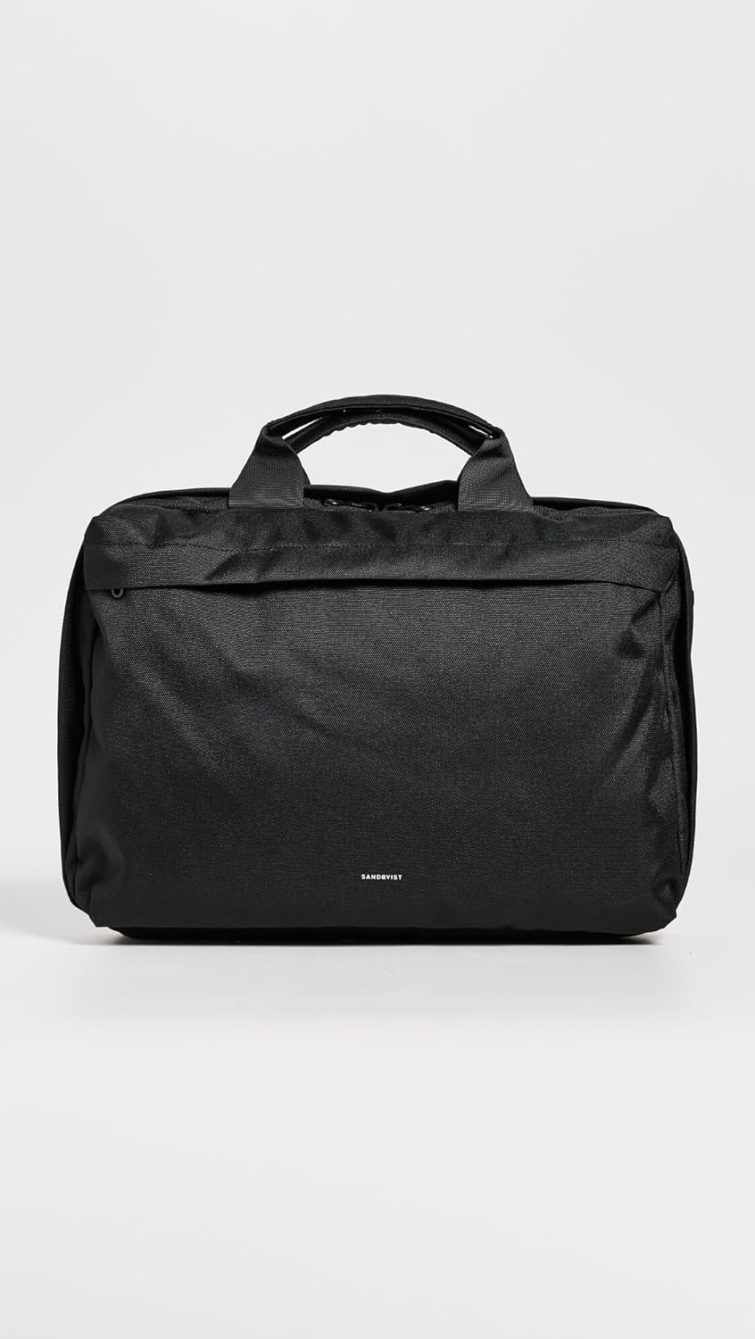 Sandqvist Men's Go Briefcase, Black, One Size - Image 2