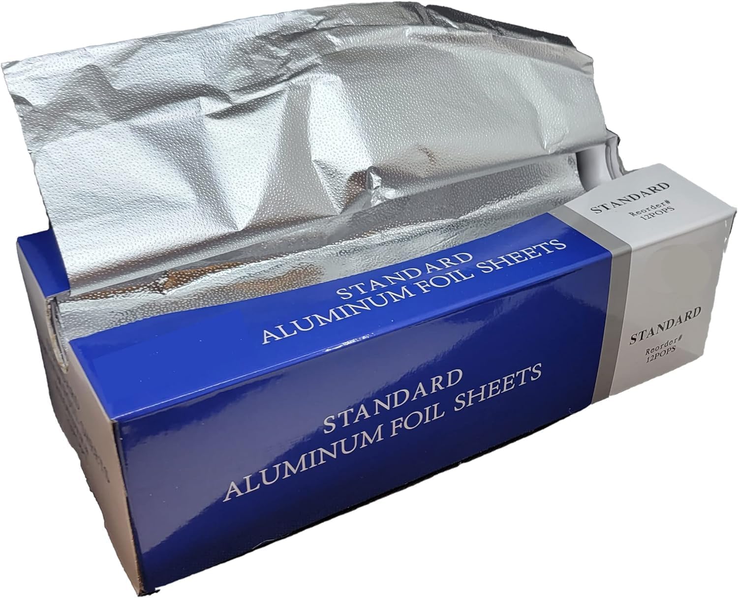 Pre-Cut Aluminum Foil Sheets, Foil Pop Up Sheets, 12x12 Inches, Box of 500 Sheets