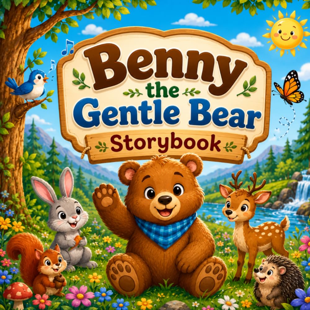 Benny the Gentle Bear: Cute Storybook