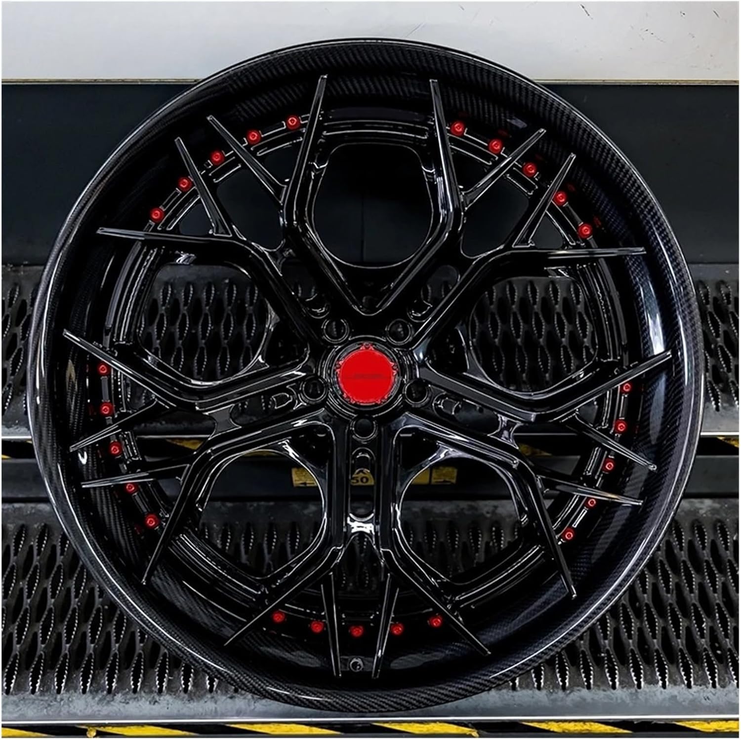 Carbon Fiber Glossy Black Forged 16, 18, 20, 21, 22, 24, 26-inch Wheels 5x114.3, 5x112, 5x130