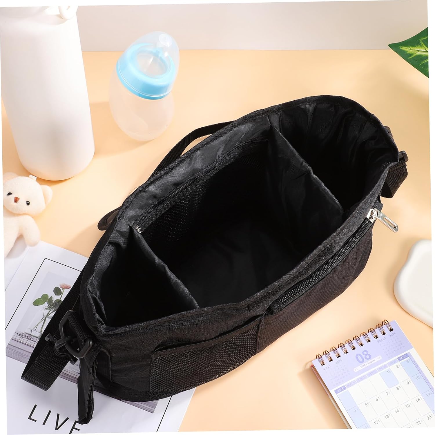 YARNOW Stroller Organizer Cup Holder and Multiple Pockets for Enhanced Storage Stroller for Parents The Go