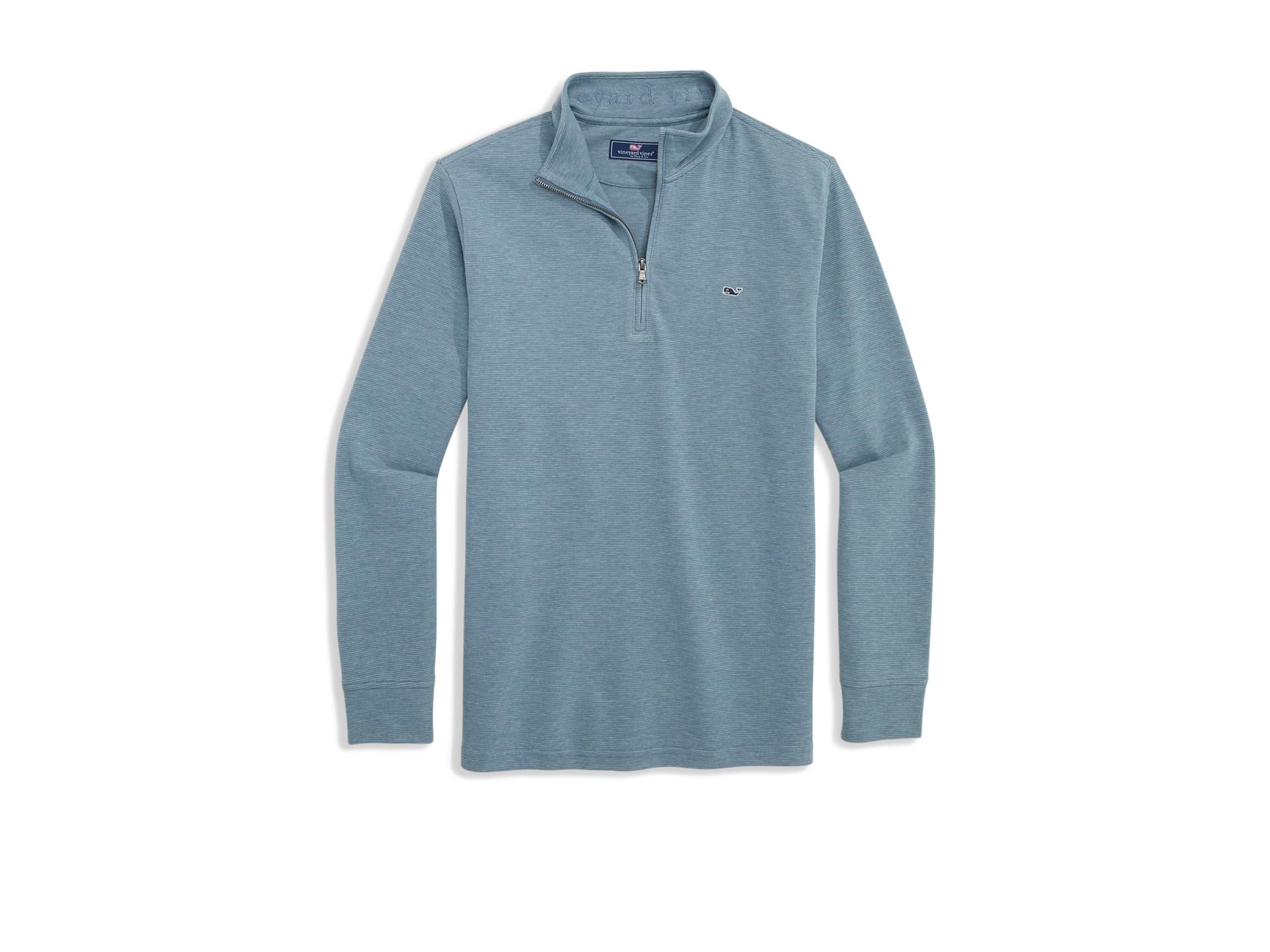 Vineyard Vines Men's Saltwater Quarter-Zip Pullover Sweater, Blue Mirage, XXL