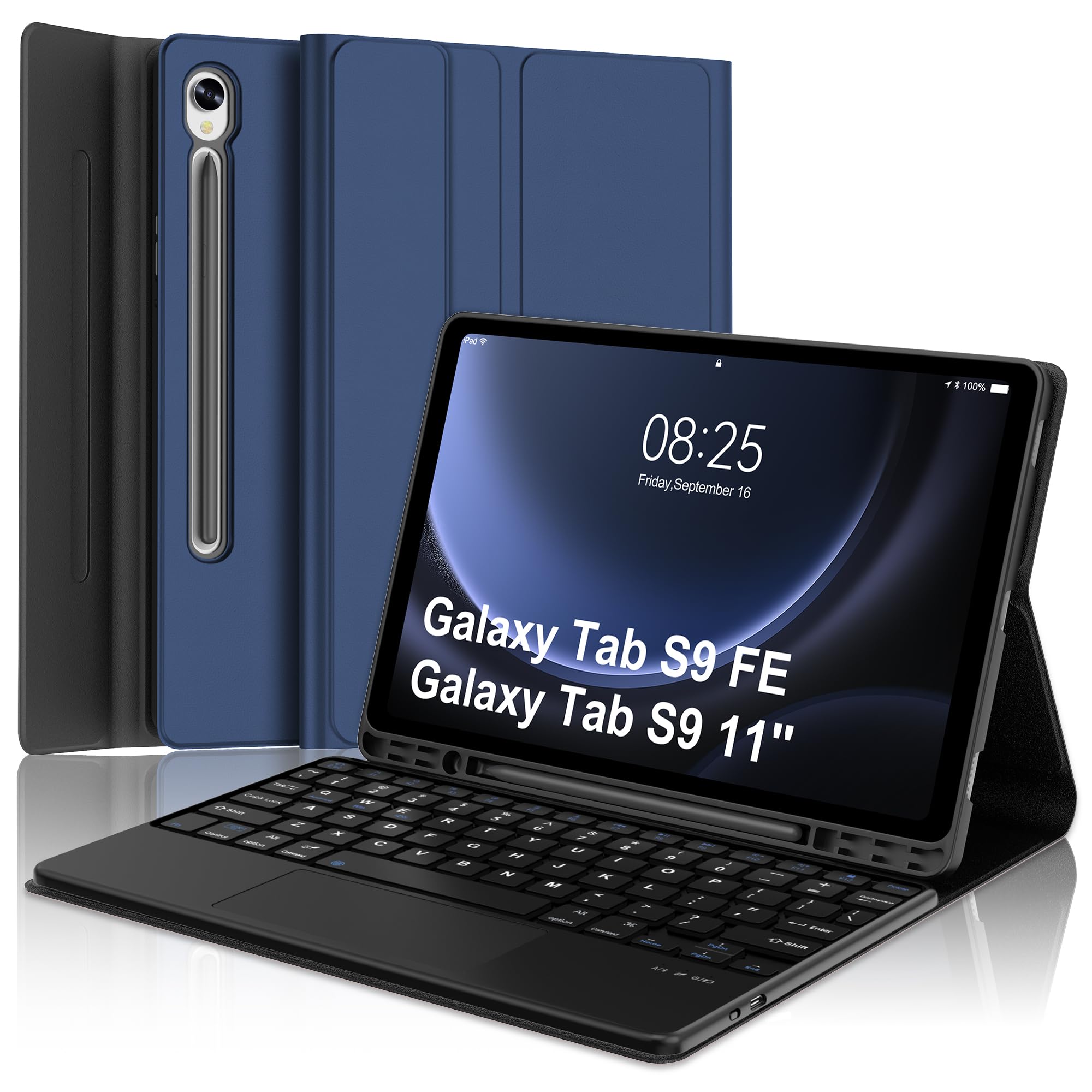 Amazon.com: Keyboard Case for Samsung Tablet S10FE/S9FE 10.9 Inch