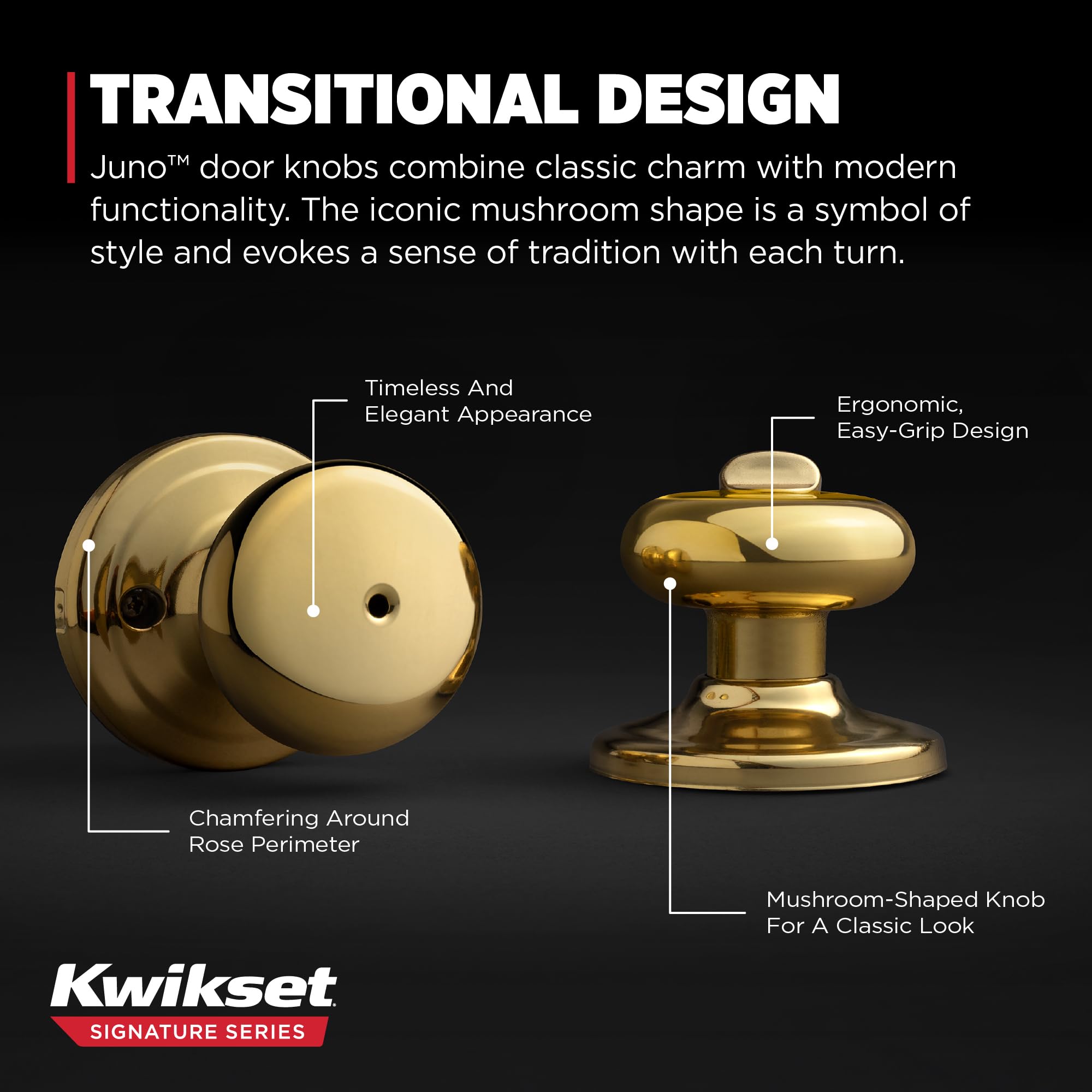 Amazon | Kwikset シグネチャー ジュノ プライバシー ノブ N/A 97300