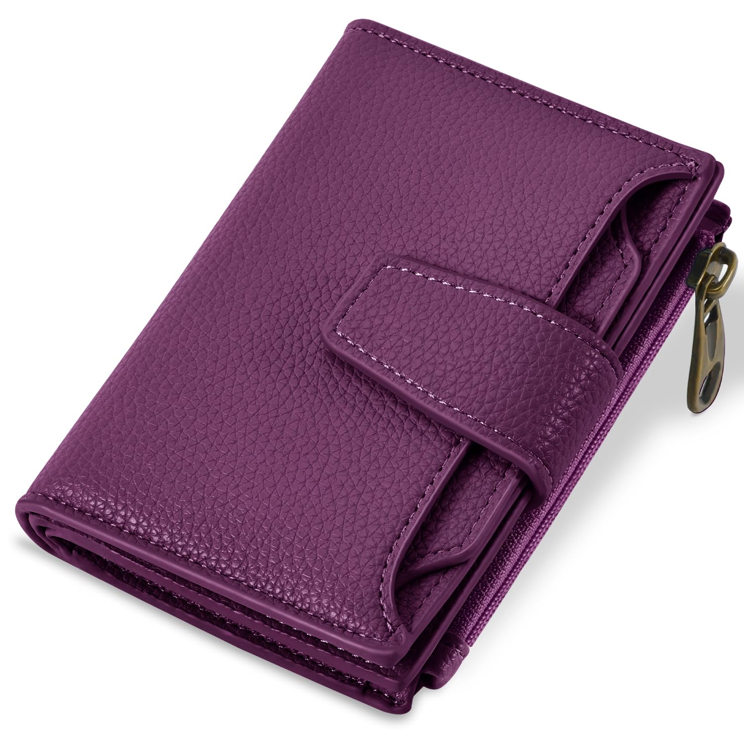Airkit Small Wallet Women RFID Blocking Genuine Leather Bifold