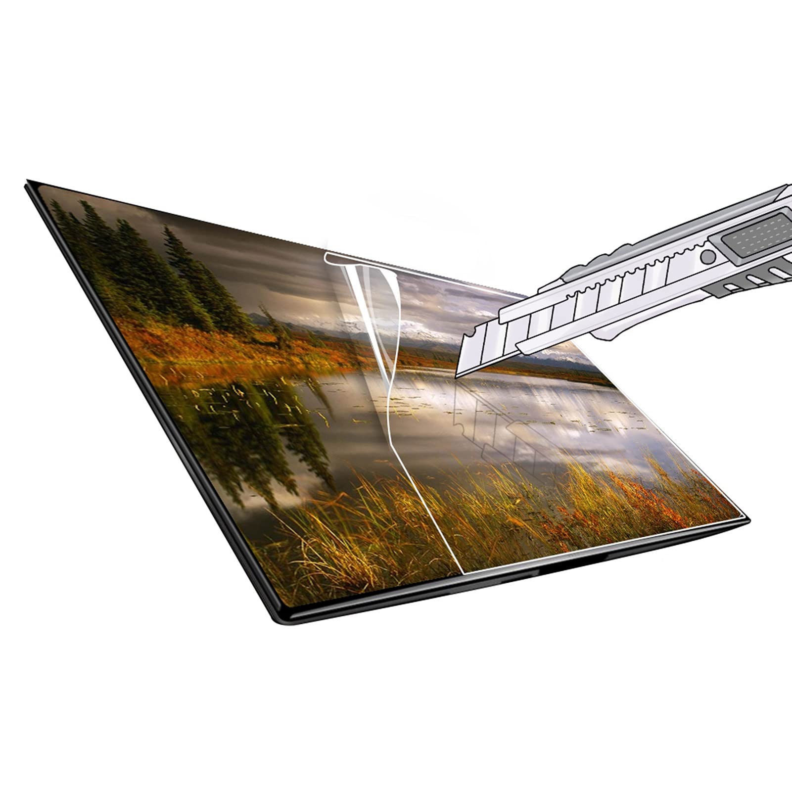 Adatto per LCD, LED, OLED 4K e QLED e Schermo Curvo, Protezione Schermo da 27-75 Pollici, Filtro Anti-Luce Blu, Protezione Schermo per Monitor Luce Blu (60 inch 1327X749mm)