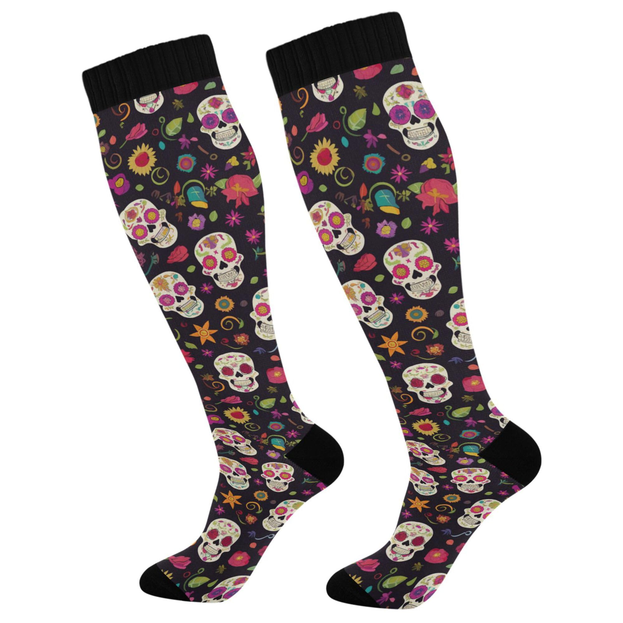 Compression Socks for Men and Women Knee High Socks Support for Athletic Sport Running Hiking Cycling Fitnes