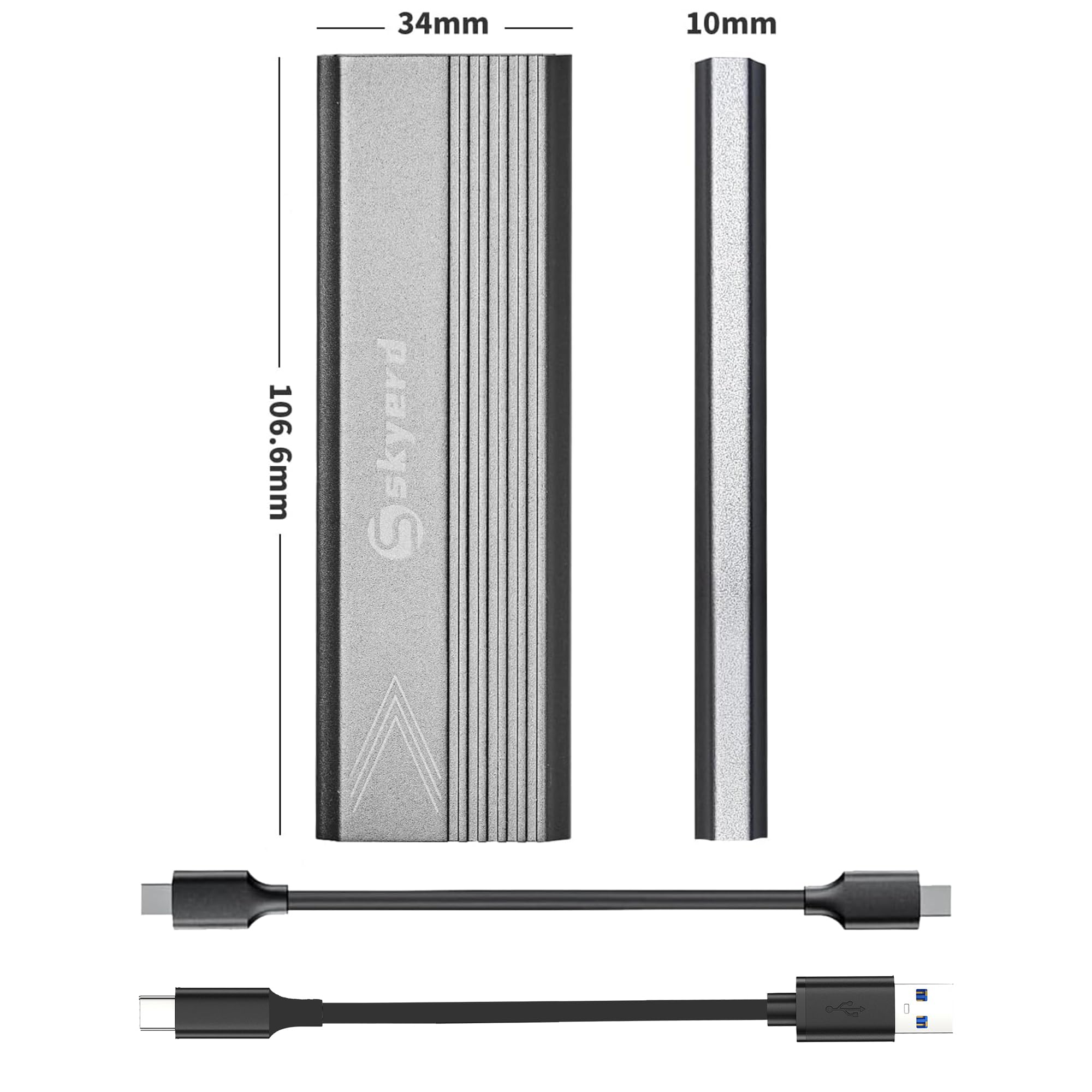 Skyerd 2TB M.2 NVMe Portable SSD USB3.1 Gen2 Review - Dettaglio