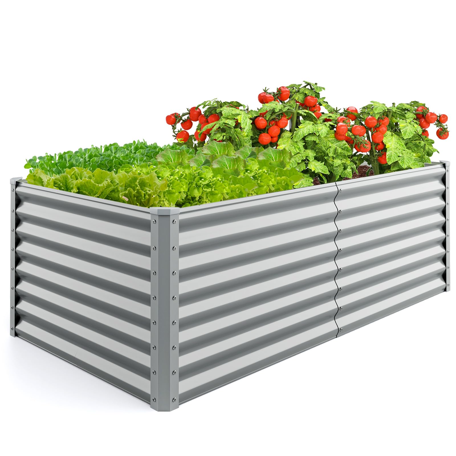 Giantex 6x3x2ft Raised Garden Bed