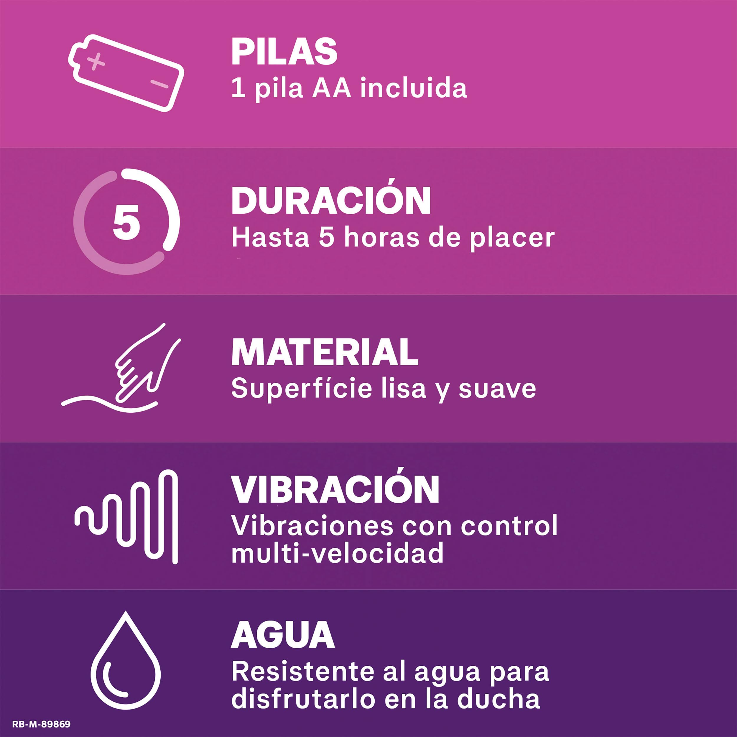 Durex Vibrador Intense Orgasmic Pure Fantasy, Dildo consolador clítoris mujer