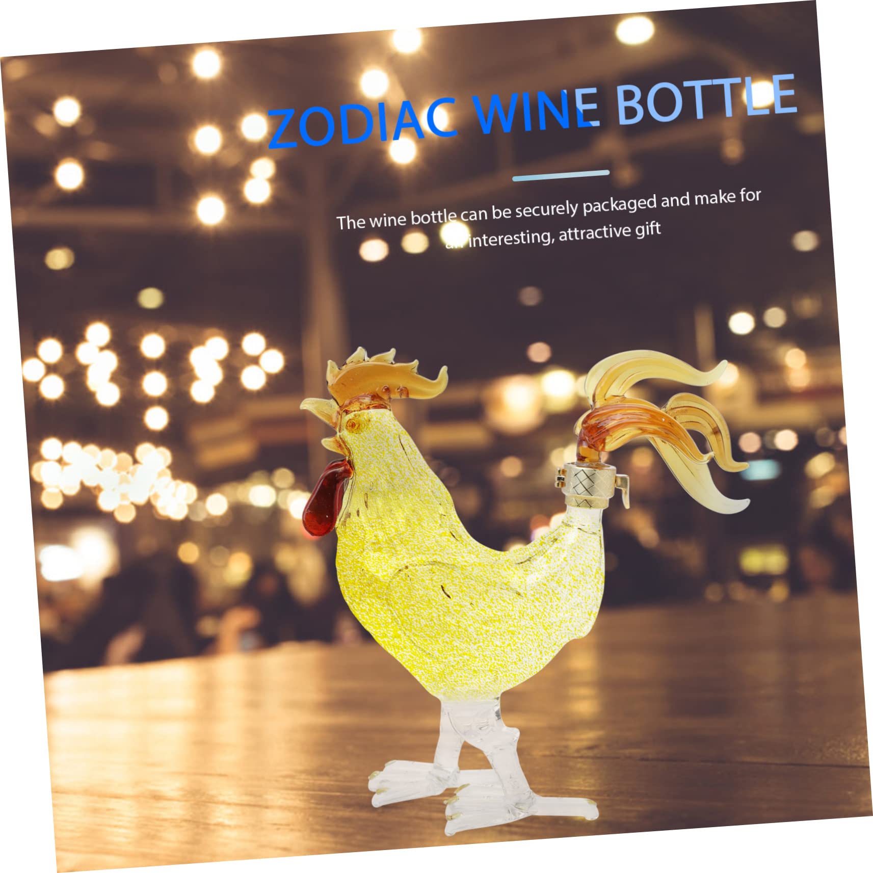 Ampolla Conservazione dell'aceto Distributore di olio Regali for feste Cucina Inaugurazione della casa Uso esterno Forma Bottiglie Rum Gallo Vino Liquore Liquido Decor Whisky Bar Tequila Bourbon Model